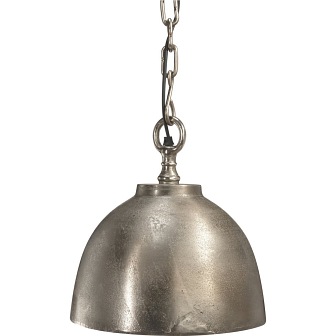 MASYWNA LAMPA WISZĄCA ROCHESTER 30 CM SREBRNA